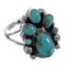 Southwestern Turquoise Sterling Silver Ring Size 5-3/4 RX60427